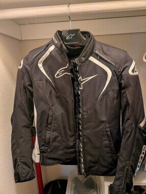 Alpinestars Black and White Performance Textile Jacket